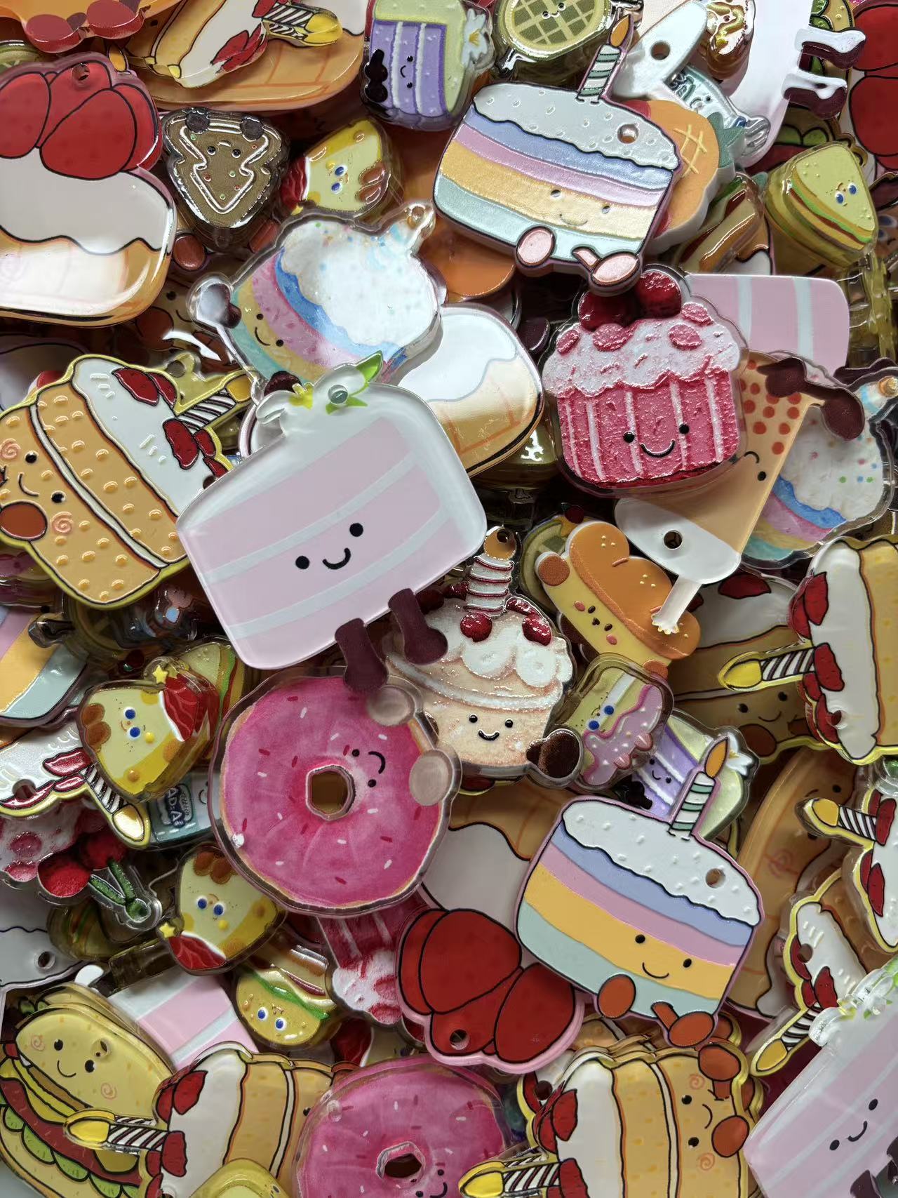 DIY oil acrylic through hole