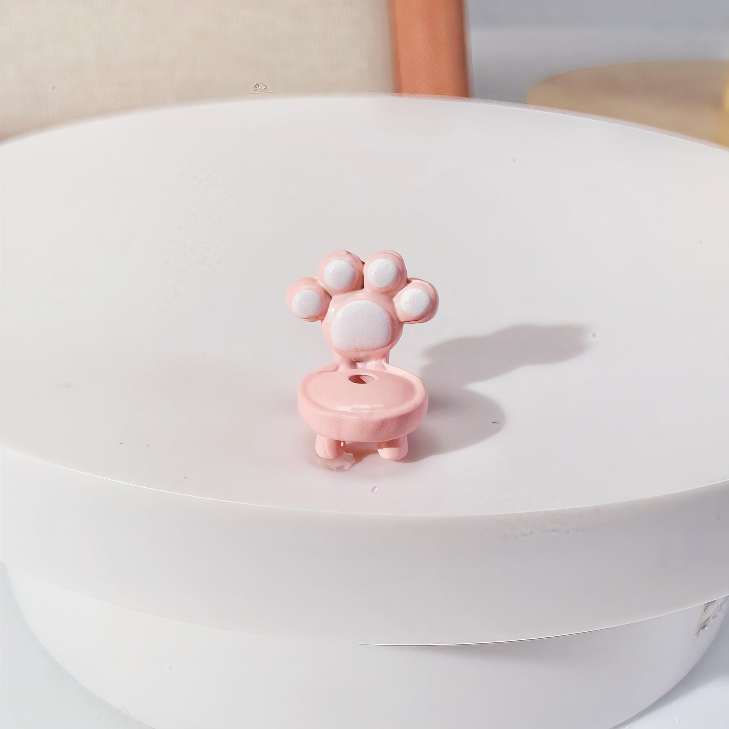 5$ 12pcs Cute Cat Claw Chair Color Paint Alloy Furniture Phone Chain Bag Hanging DIY Accessories